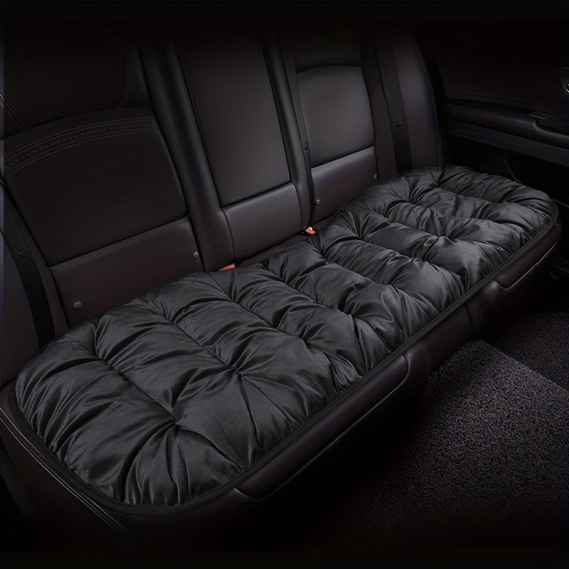 Winter Warm Cotton Flocking Car Seat Cushion Thickened Plush Single Piece