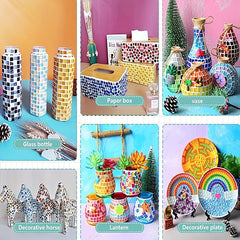 500g Mixed Irregular Crystal Mosaic Tiles DIY Craft Kid's Home Decor