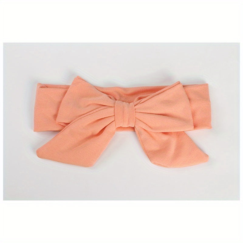 Baby Girl's Bowknot Turban Toddler Hairbands Soft Hair Accessory