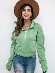 Women's Casual Lapel Pullover Sweatshirt