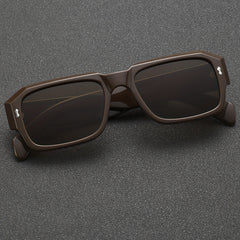 Square Frame Sunglasses Rivet Decor UV400