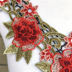 1pc Flower Venise Lace Sewing Applique Lace Collar Neckline DIY Craft