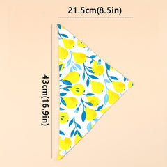 2pcs Soft Cotton Baby Drool Bibs Triangle Scarf