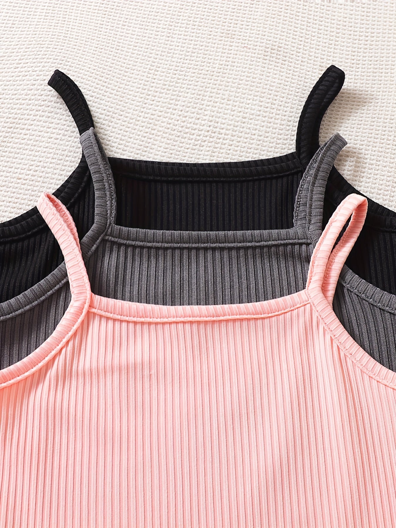 Girl's Cami Crop Tops Sleeveless Vests Set