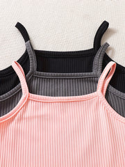 Girl's Cami Crop Tops Sleeveless Vests Set