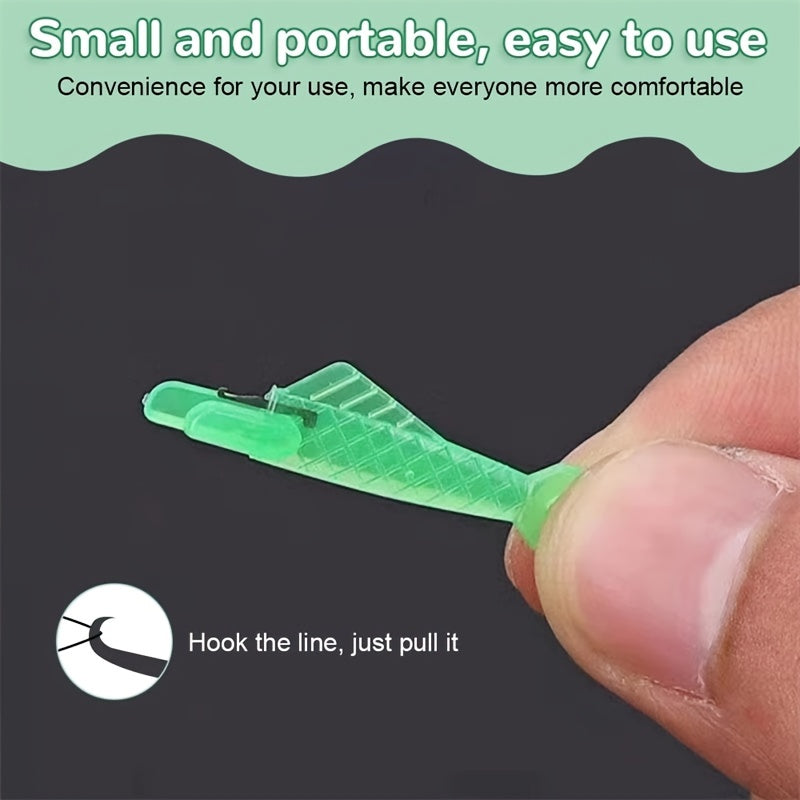 10pcs Plastic Fish Needle Threaders Sewing Tool for Embroidery Cross Stitch