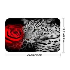 African Safari Leopard Bathroom Set