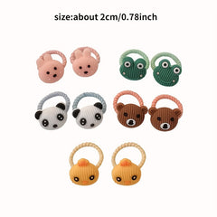 50pcs Cartoon Hair Tie for Babies High Elastic Hair Accessories