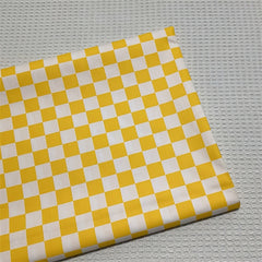 8pcs Checkerboard Fabric 9.8x9.8in Buffalo Check Cotton Fabric for Sewing DIY