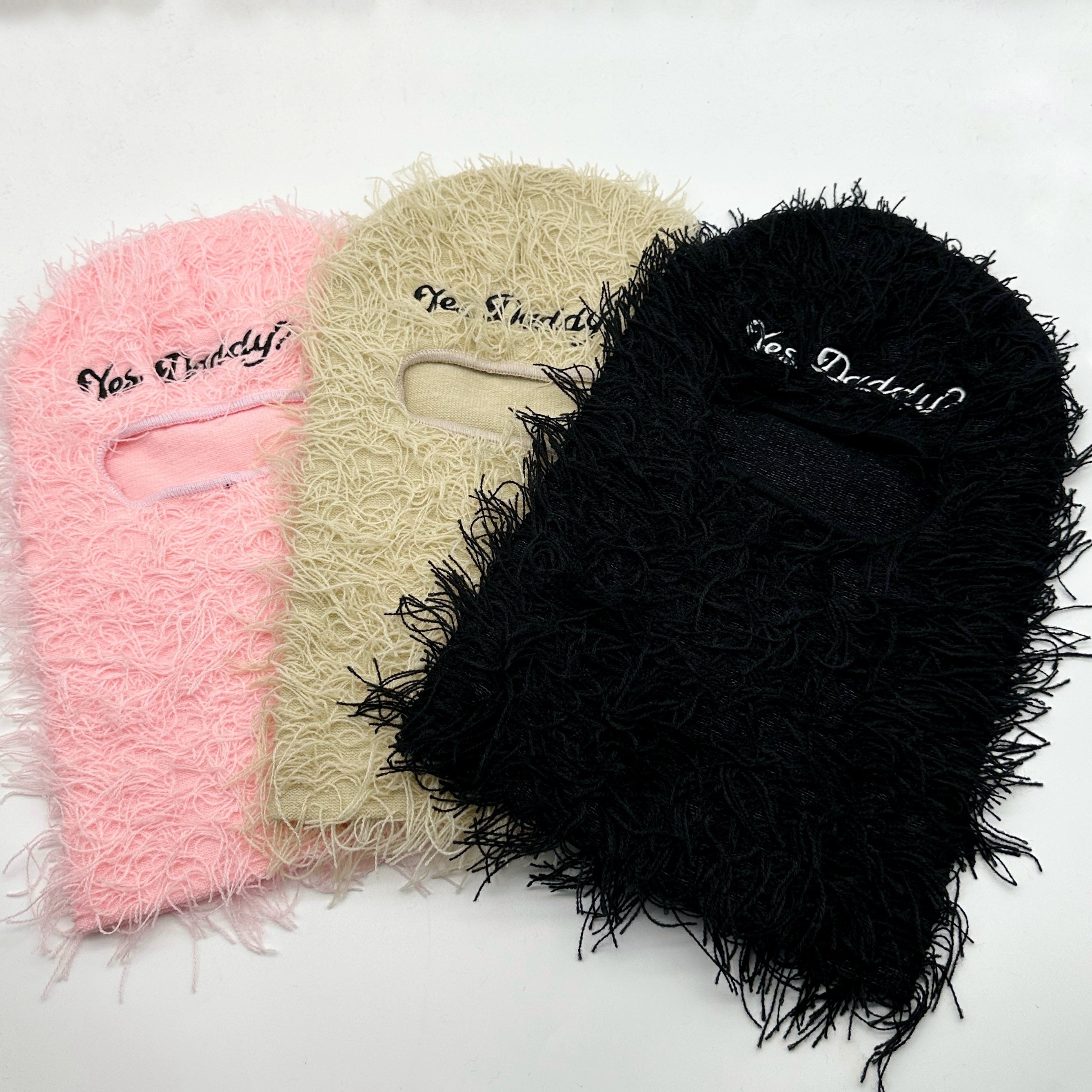 Distressed Knitted Ski Mask with Windproof Advantage