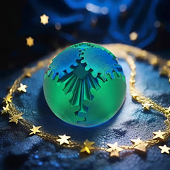 3D Printed Gear Sphere Fidget Toy Relax Spinner - Vibrant Gradient