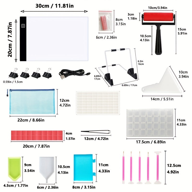 A4 LED Light Pad Kit for Diamond Painting