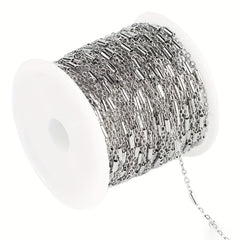 3M Stainless Steel Clip Tube Chain Necklace Extender Chain for DIY Jewelry