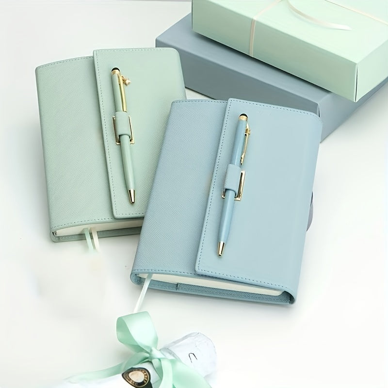 Macaron Notepad Set with Pen - A5 Trifold Notebook
