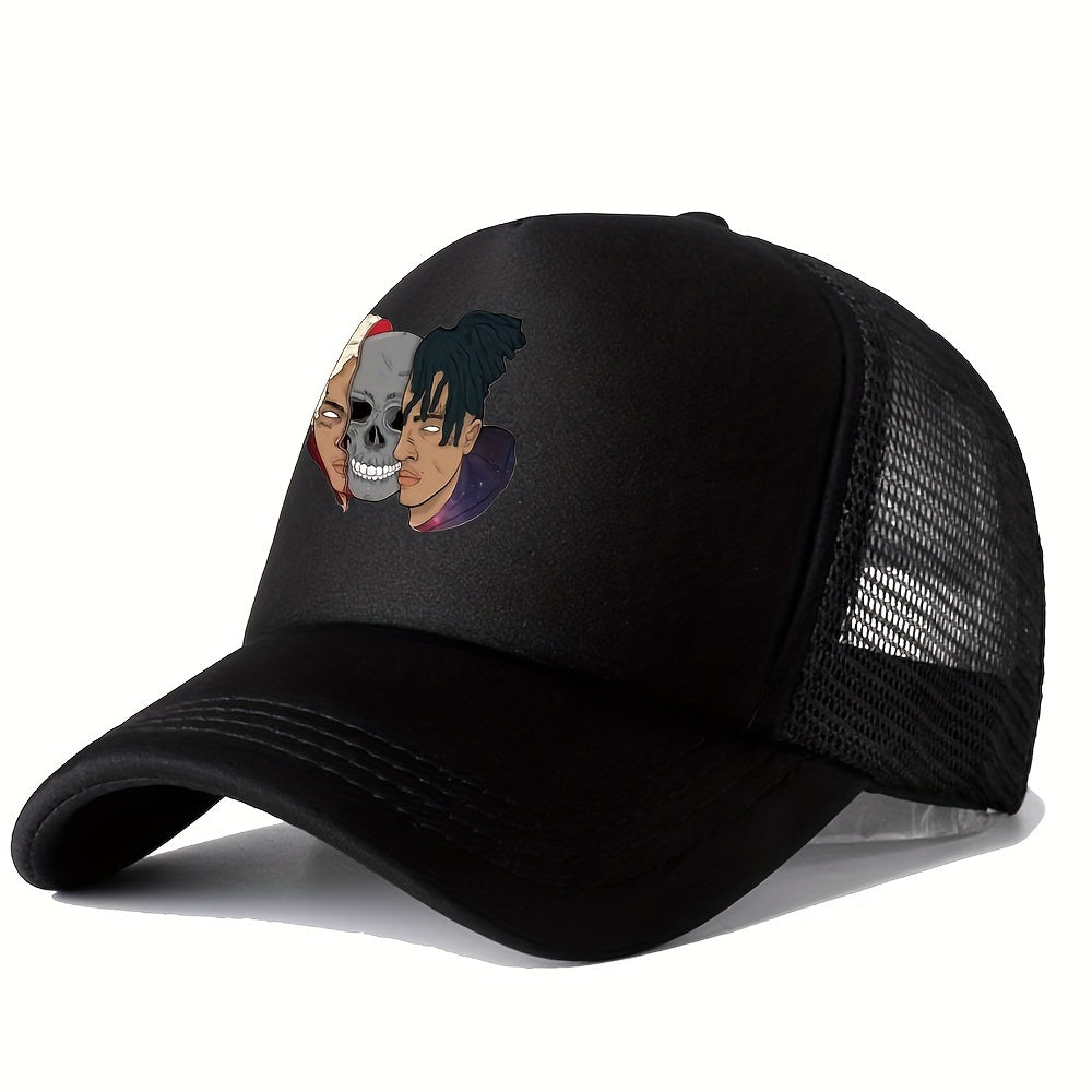 Unisex Mesh Sunshade Baseball Cap Pattern Outdoor Sport