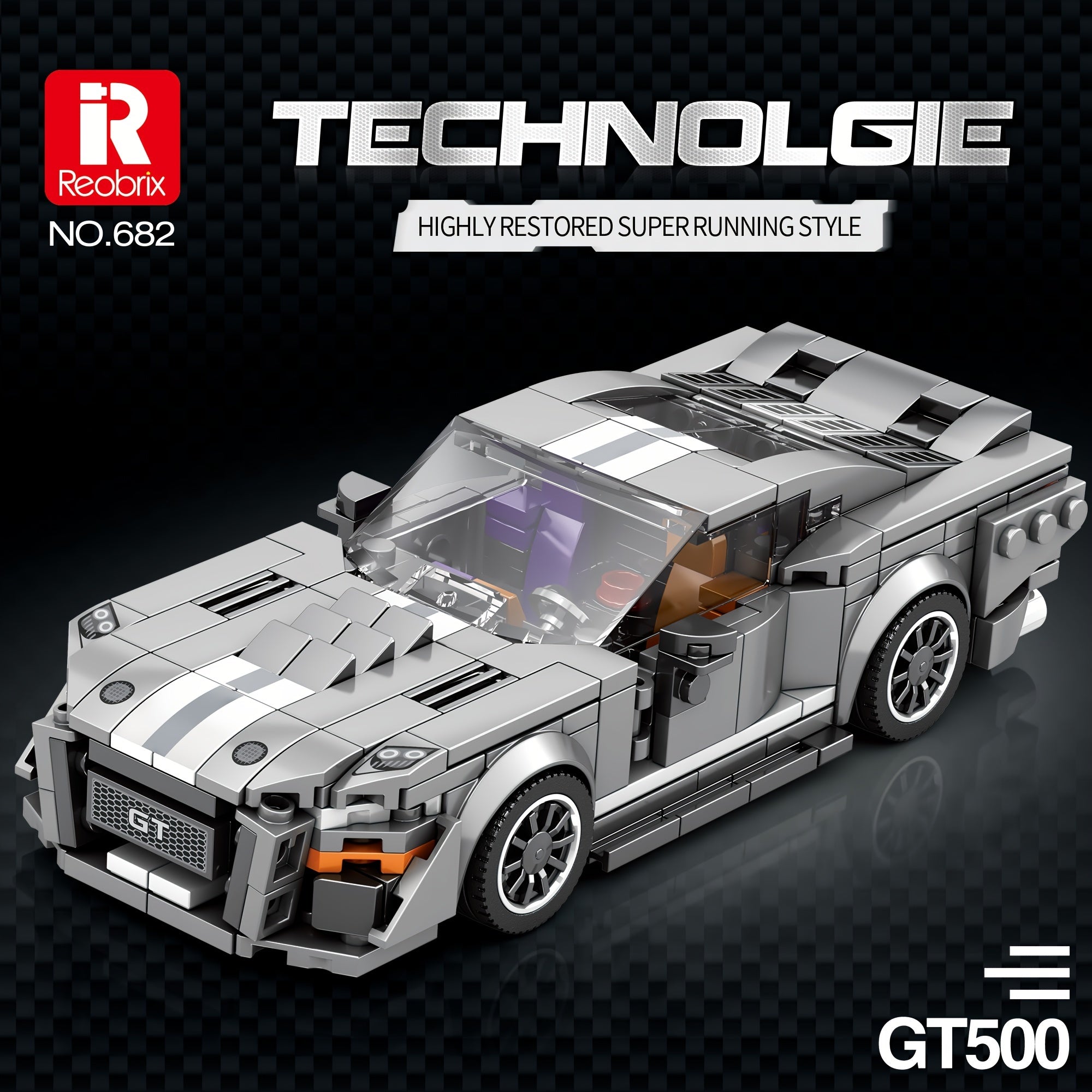 Reobrix Sports Car Model Collection Building Block Toy For Kids