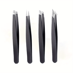 4-Piece Tweezers Set Professional Precision Alloy Tweezers