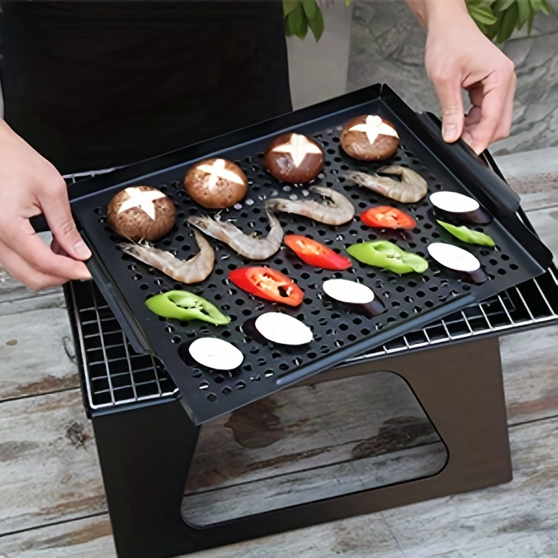 Nonstick Vegetable Grill Basket 40 54x36 Thicken Grill Pan BBQ Accessory