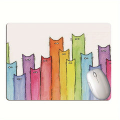 Rainbow Gouache Watercolor Mouse Pad