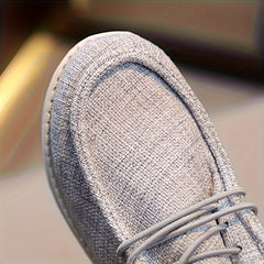 Girl's Solid Loafer Shoes Comfy Non Slip Soft Sole Sneakers