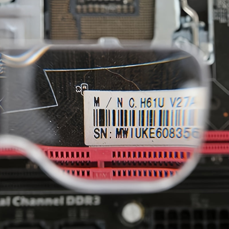 Head Mounted Magnifier With 2 LED Lights Hands Magnifier