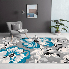 Modern Floral Area Rug Easy Cleaning For Living Room Bedroom Home Office Kitchen