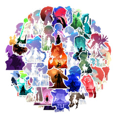 54pcs Vampire Warrior Stickers for Laptop Phone Car Water Bottle