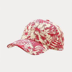 Tropical Leaves Curved Eaves Baseball Cap for Men and Women