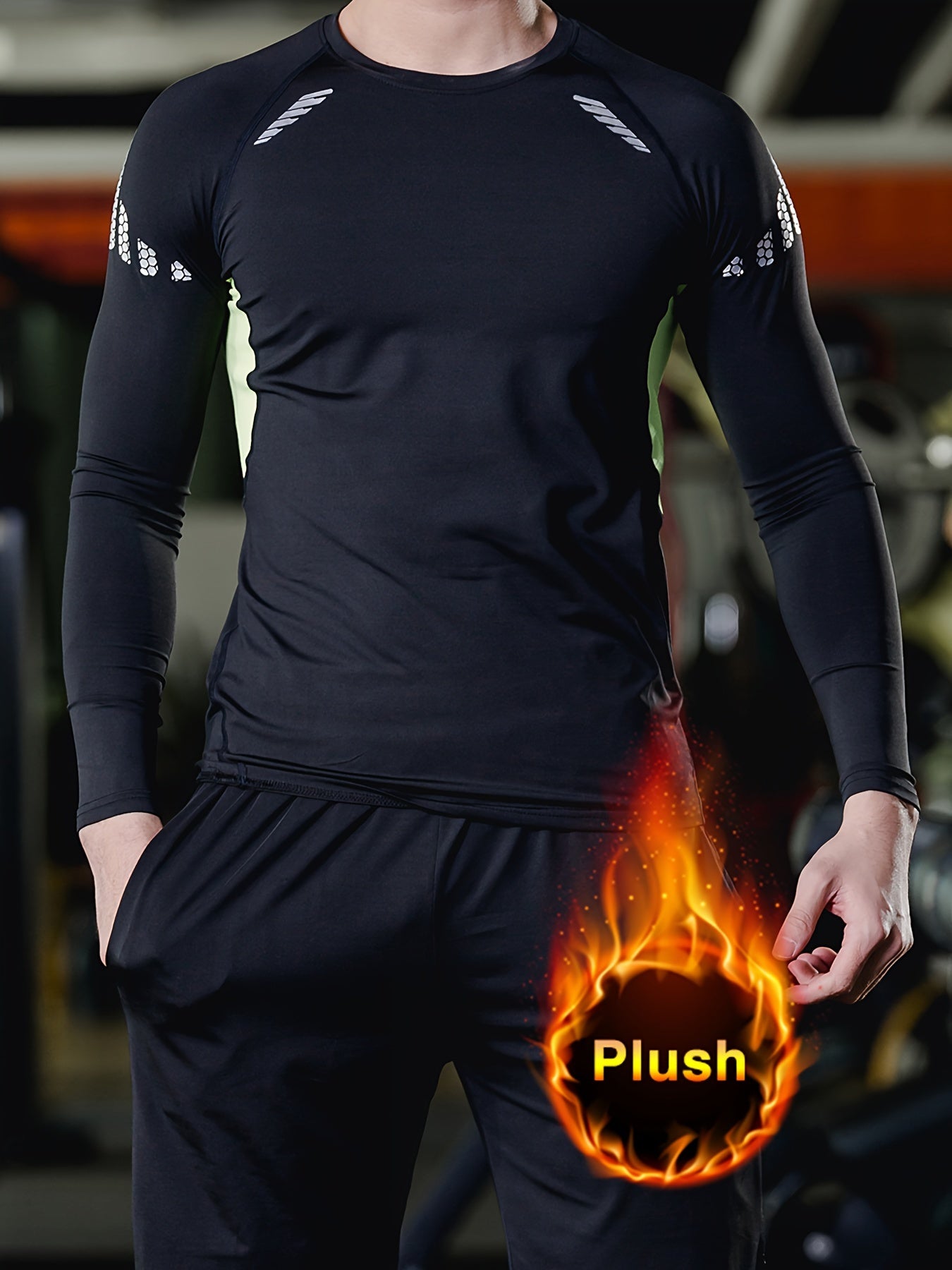 Men's Thick Fit Sport Set for Fall Winter Fitness
