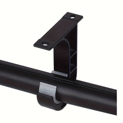2pcs Metal Curtain Rod Bracket Wall Mount Shower Rod Holder Home Decor