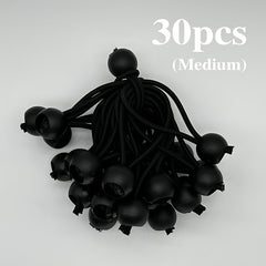 30pcs 7.62cm Bungee Cords with Balls - Heavy Duty Tie Down Strap Cord - 3 Size