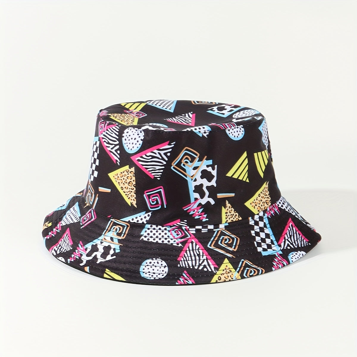 Hip Hop Cartoon Print Bucket Hat Casual Sun Hat Unisex Basin Hat