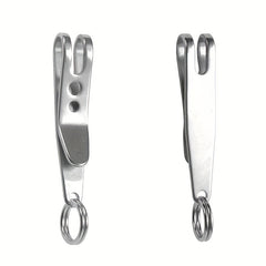 3pcs Stainless Steel Multitool Pocket Clip with Carabiner for Outdoor
