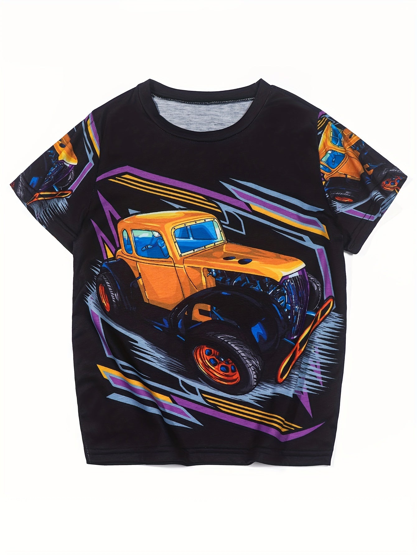 Kids' MONSTER TRUCKS Print Short Sleeve Tee