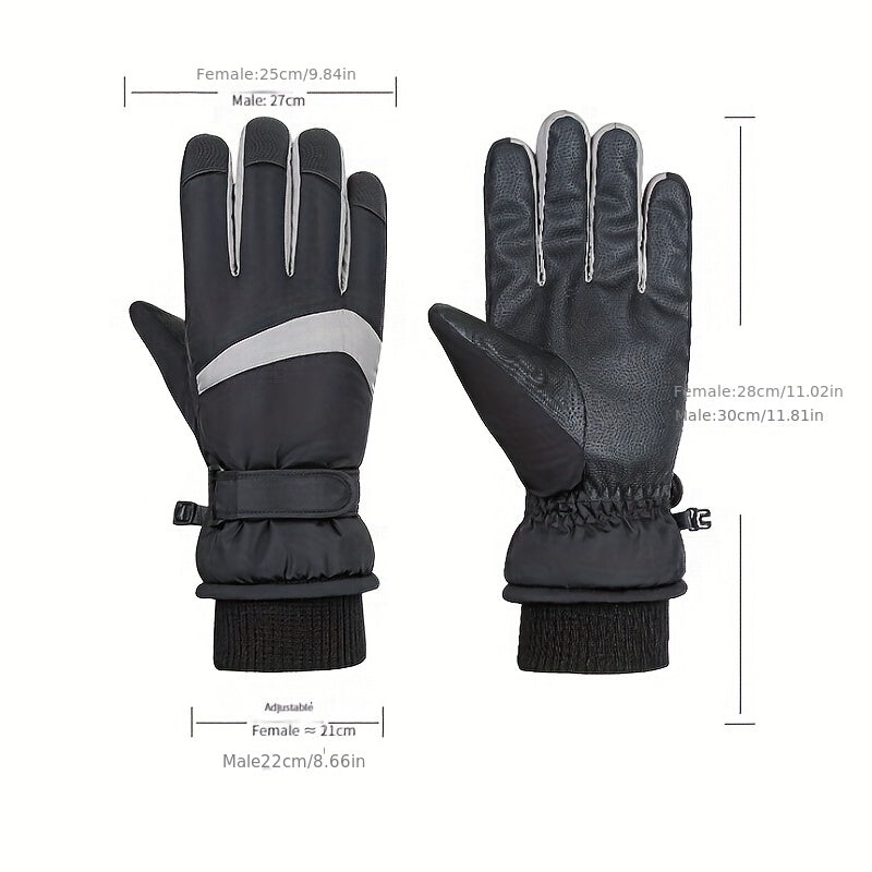Winter Skiing Gloves for Men Women Warm Touch Screen Outdoor Sports