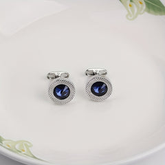 Crystal Cufflinks for Men Shirt Button Cuff Link Jewelry