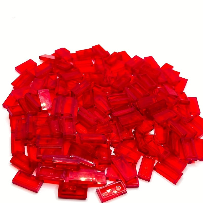 100pcs Transparent Light Panels for Pixel Art, ABS Blocks Compatible