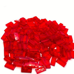 100pcs Transparent Light Panels for Pixel Art, ABS Blocks Compatible