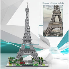 Eiffel Tower Micro Building Block Set High Difficulty Halloween Toy