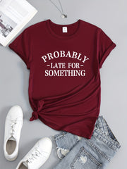 Causal Round Neck T shirt Short Sleeves Sports Running Tops Women's Activewear