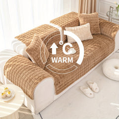 Rabbit Plush Sofa Slipcover Pet Friendly Couch Cover