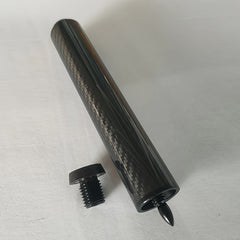 Carbon Fiber Billiard Rod Extension Rod 180mm 3K Diagonal Pattern Pool Cue