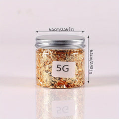 10g Resin Golden Foil Sheet for Nail Art & Crafts