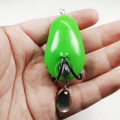 10pcs Bionic Soft Frog w/ Blade 8-14g Silicone Soft Bait Sea Fishing Tackle