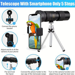 Powerful Monocular Telescope Ultra Long Distance for Outdoor Bird Watching