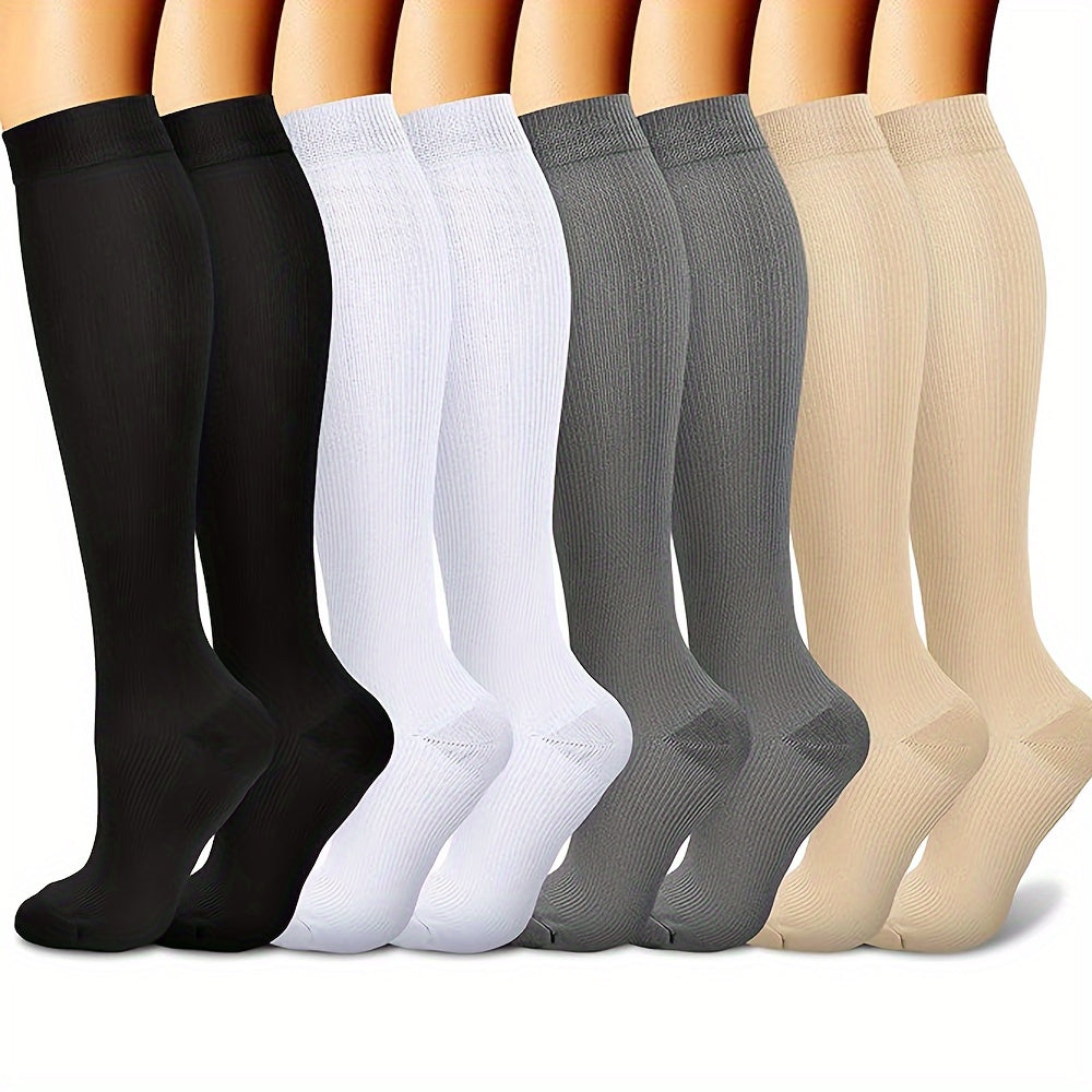 Copper Compression Socks for Men & Women 10-20 mmHg Circulation Knee High