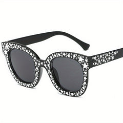 Rhinestone & Star Sunglasses w/ Box UV400