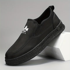Men's Breathable Slip On Canvas Shoes Casual Flats For Walking Jogging