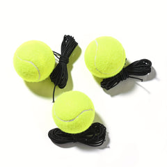 6pcs Tennis Training Ball With Elastic Rope for Outdoor Fitness Training