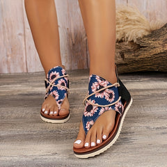 Women's Outdoor Floral Sandals Soft Sole Anti Slip Casual Shoes